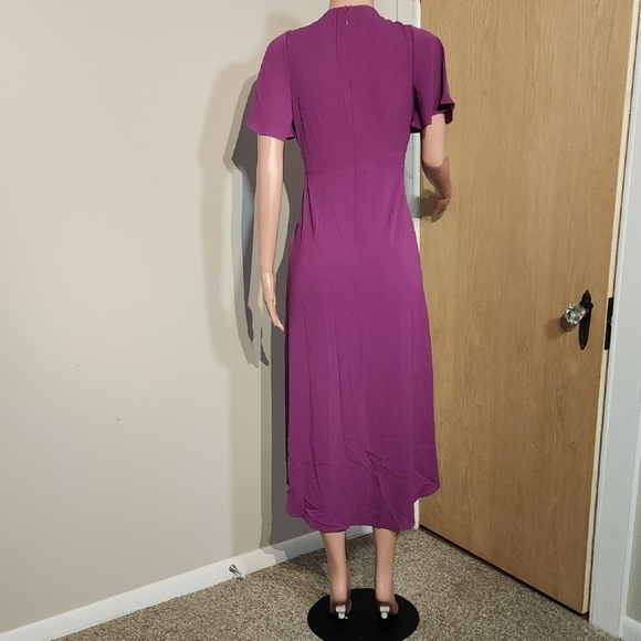 Maggy London Vibrant Purple Midi Dress - Picture 9 of 12